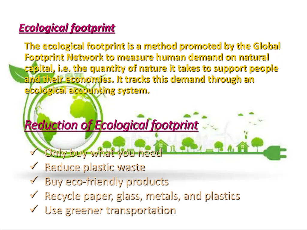ecological footprint