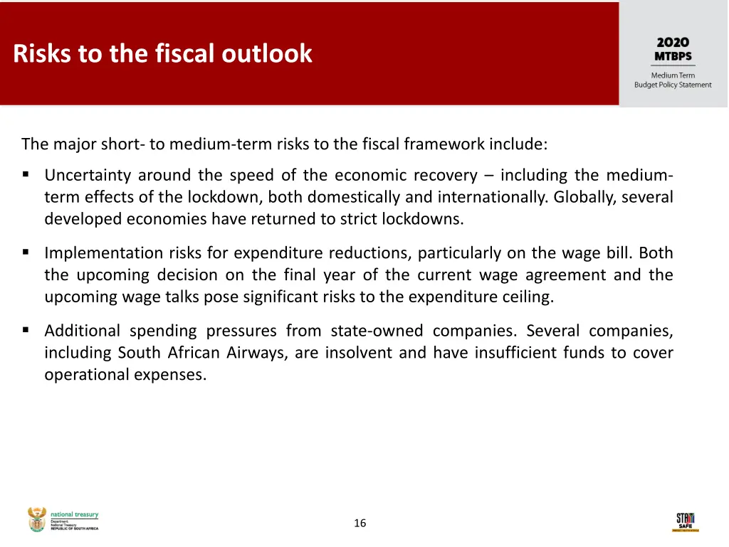 risks to the fiscal outlook