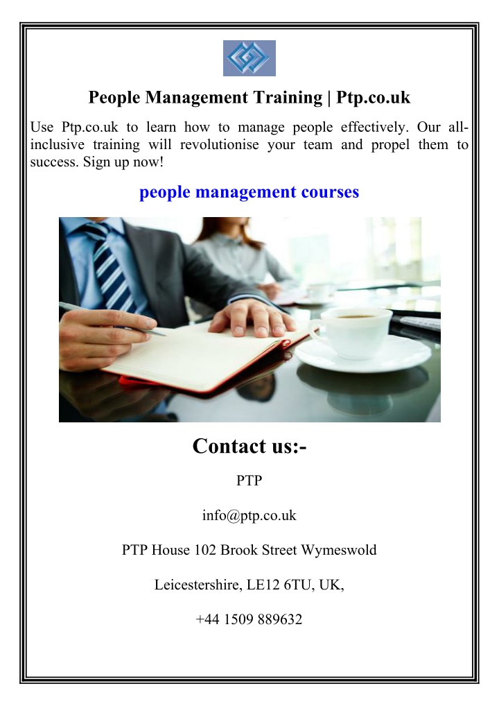 people management training ptp co uk