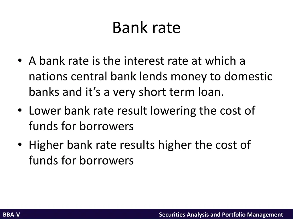 bank rate