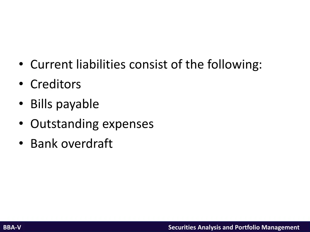 current liabilities consist of the following