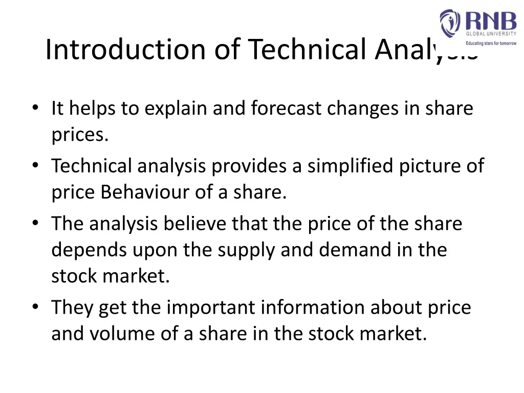 introduction of technical analysis 1