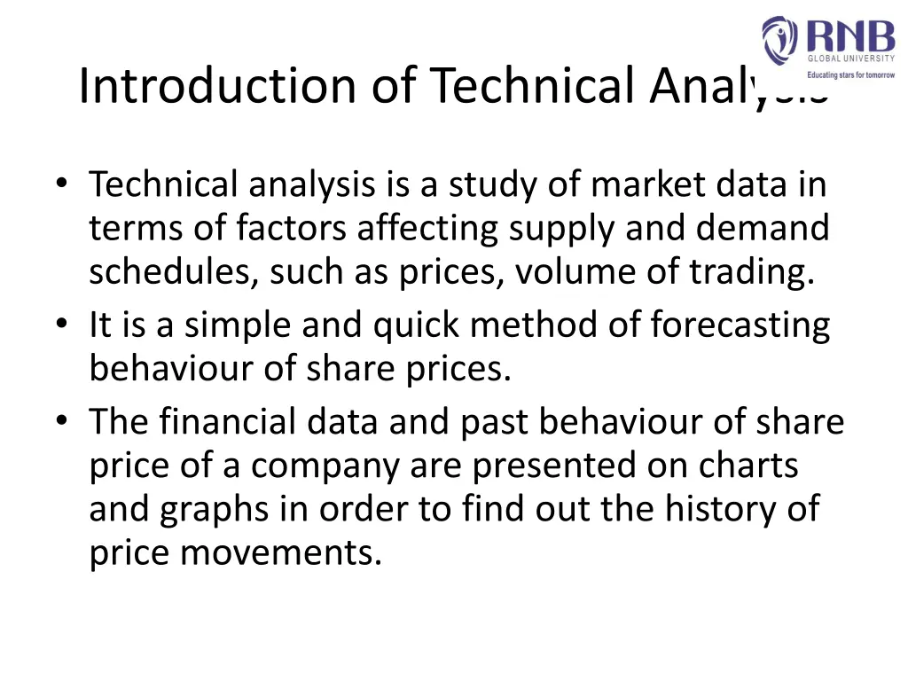 introduction of technical analysis