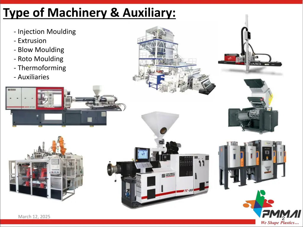 type of machinery auxiliary