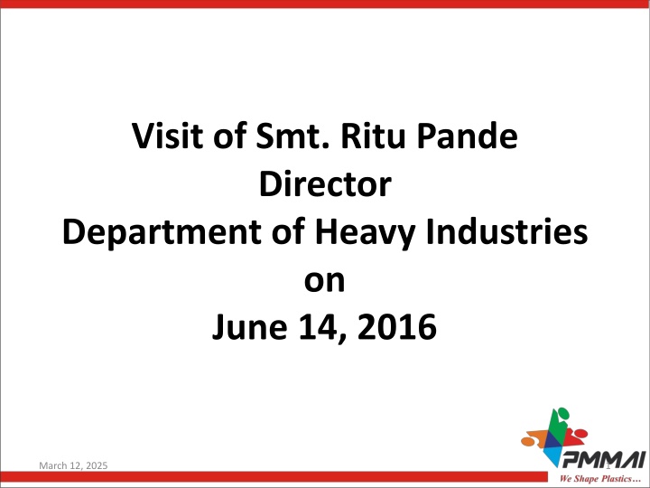 visit of smt ritu pande director department