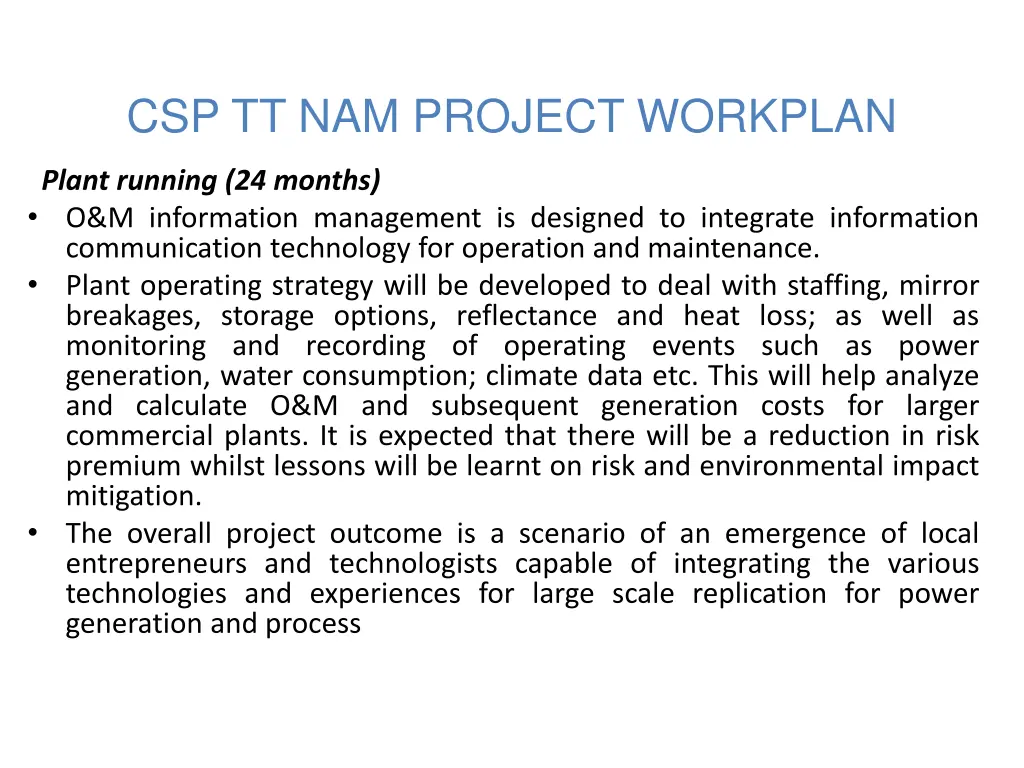 csp tt nam project workplan 2