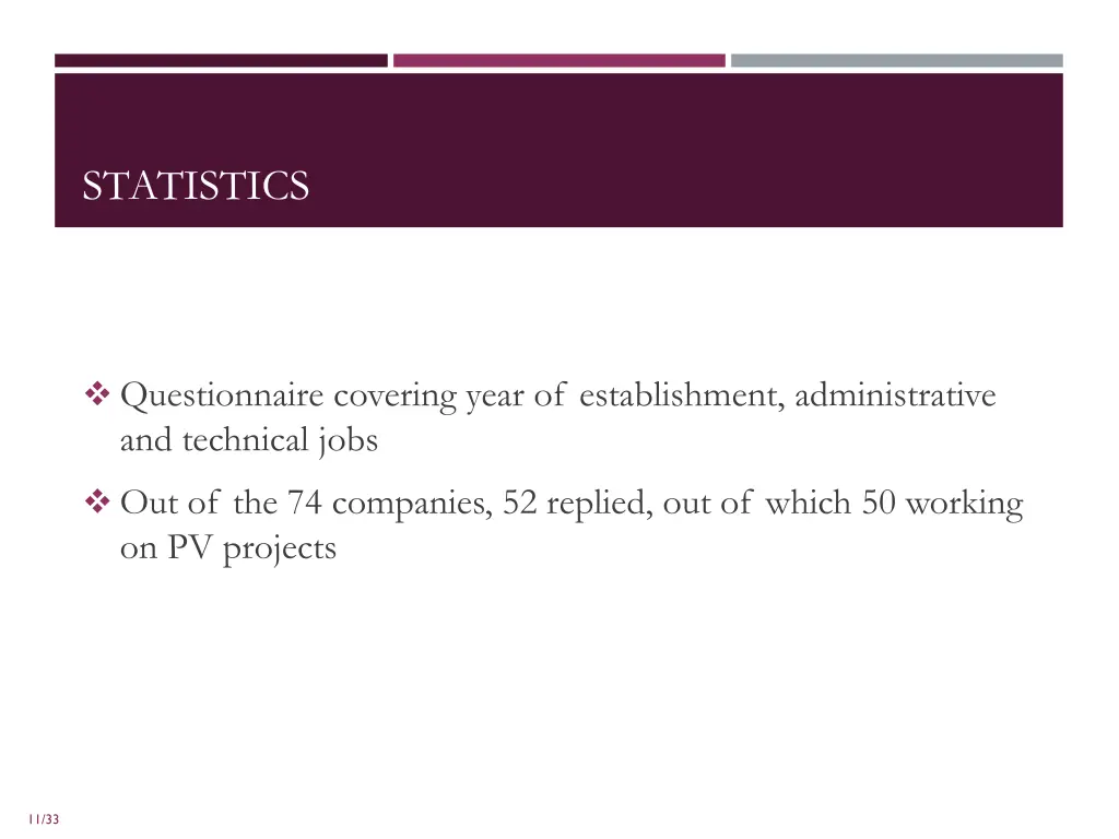 statistics