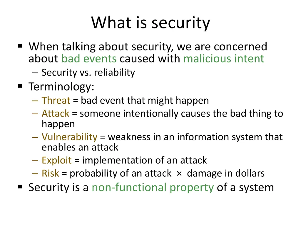 what is security 1