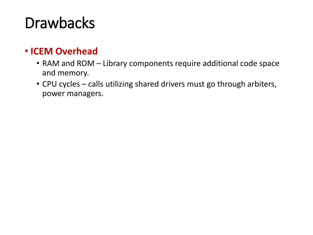 drawbacks drawbacks