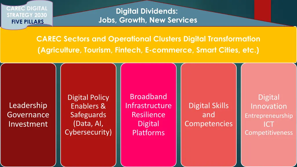 carec digital strategy 2030 five pillars