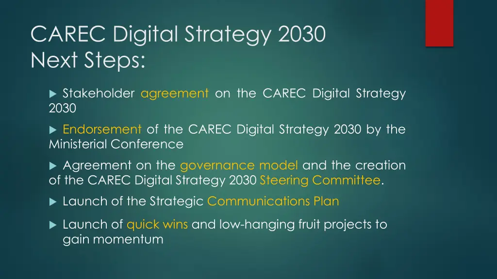 carec digital strategy 2030 next steps