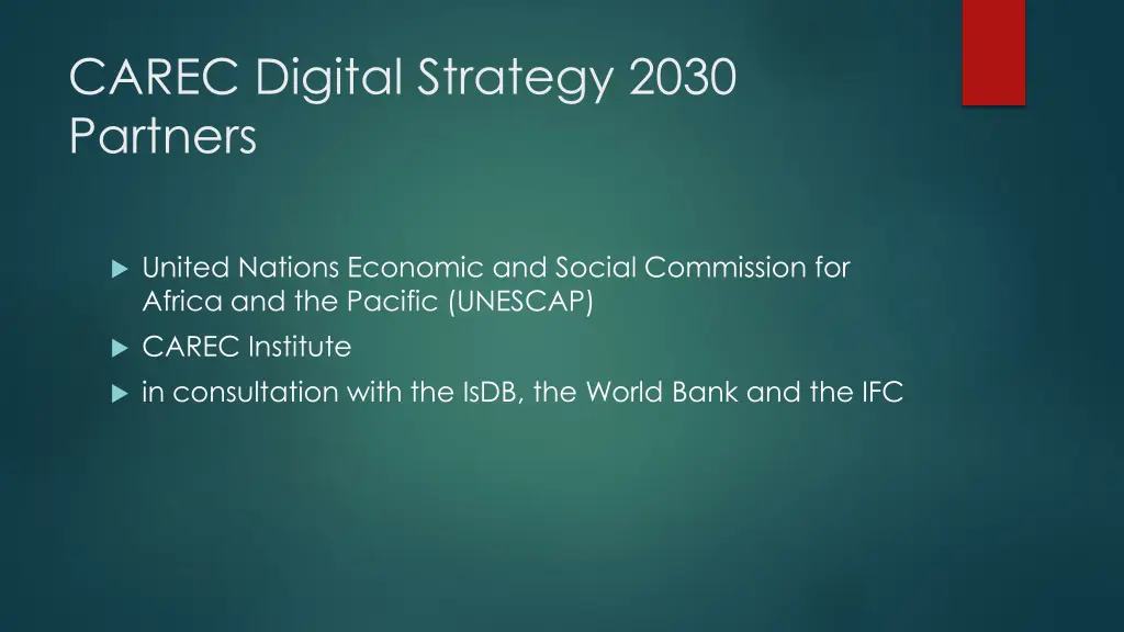 carec digital strategy 2030 partners