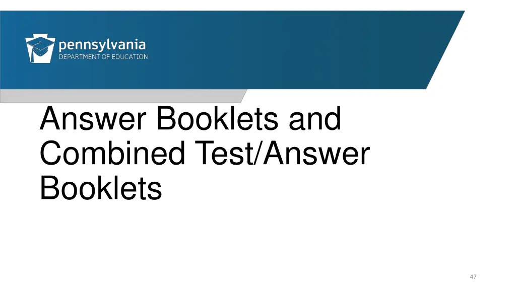 answer booklets and combined test answer booklets