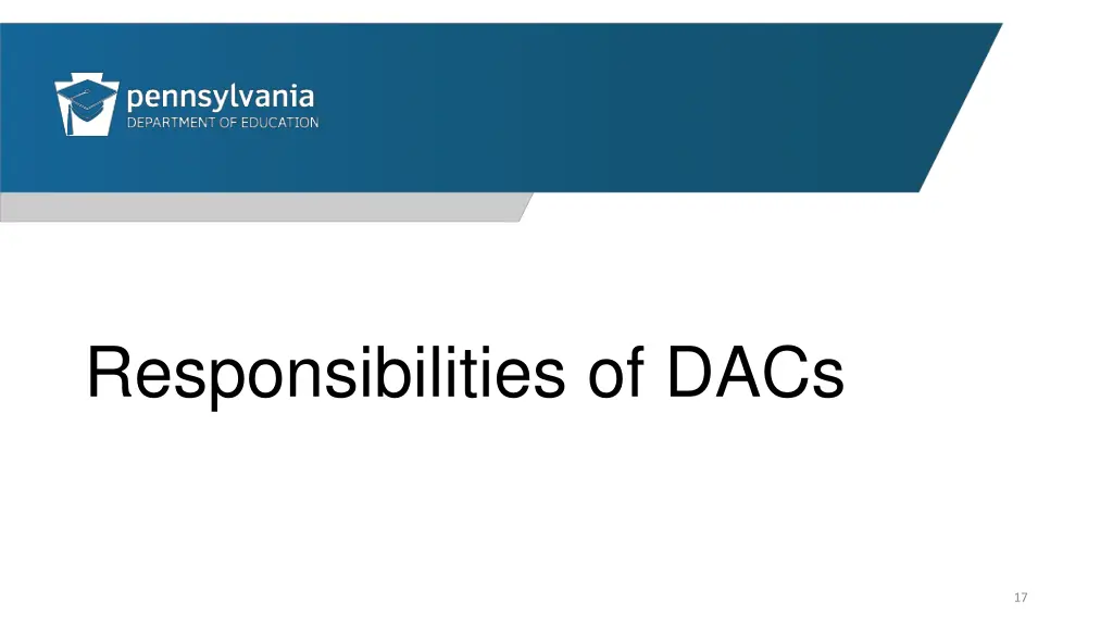responsibilities of dacs