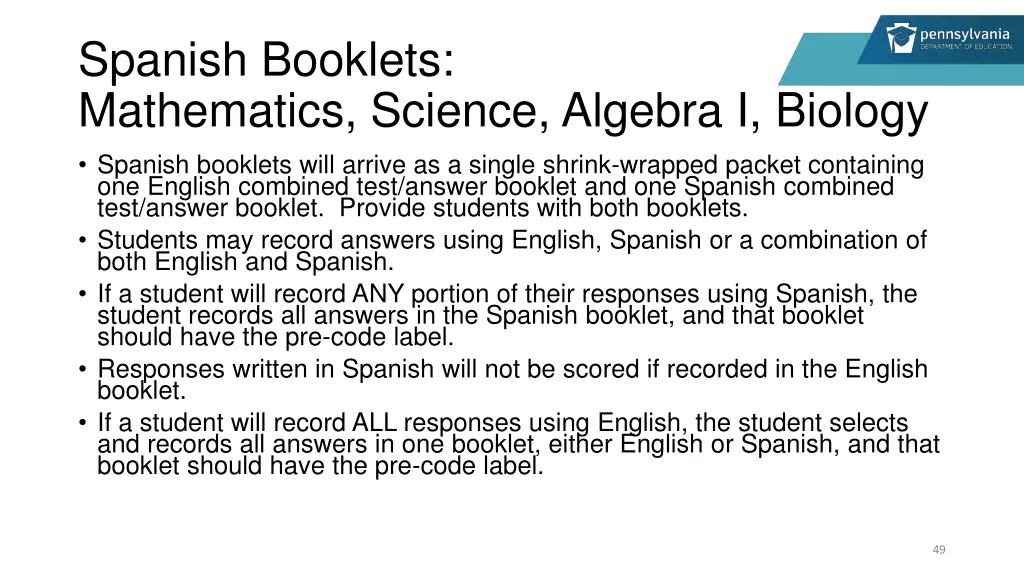 spanish booklets mathematics science algebra