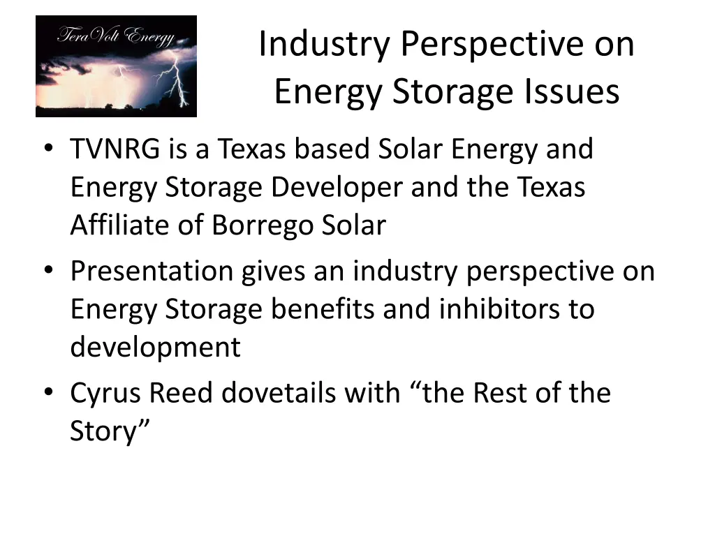 teravolt energy 1
