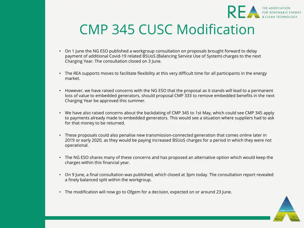 cmp 345 cusc modification