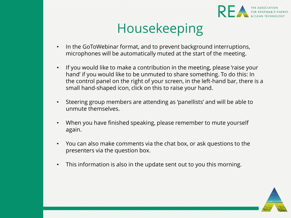 housekeeping