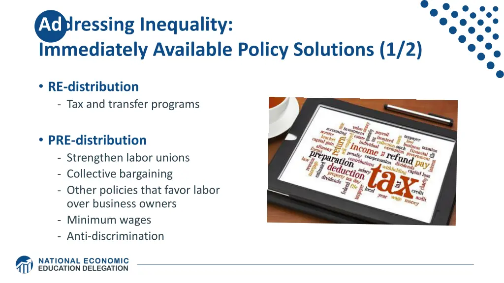 addressing inequality immediately available