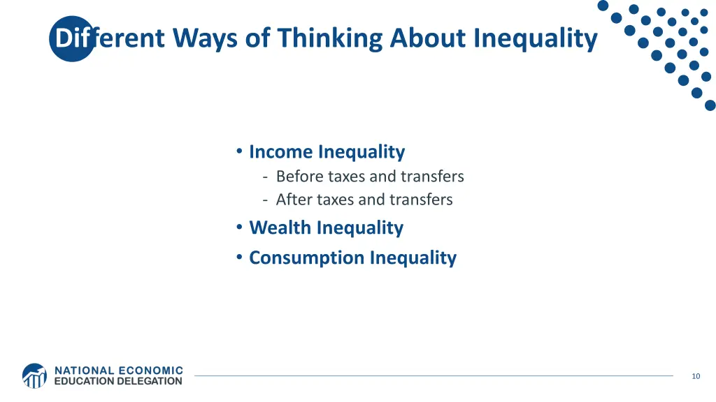 different ways of thinking about inequality