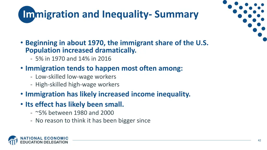 immigration and inequality summary