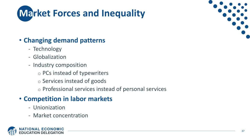 market forces and inequality