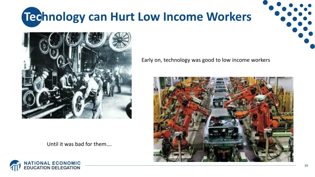 technology can hurt low income workers