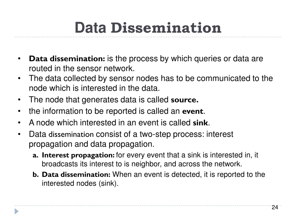 data dissemination