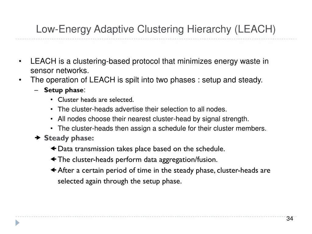 low energy adaptive clustering hierarchy leach