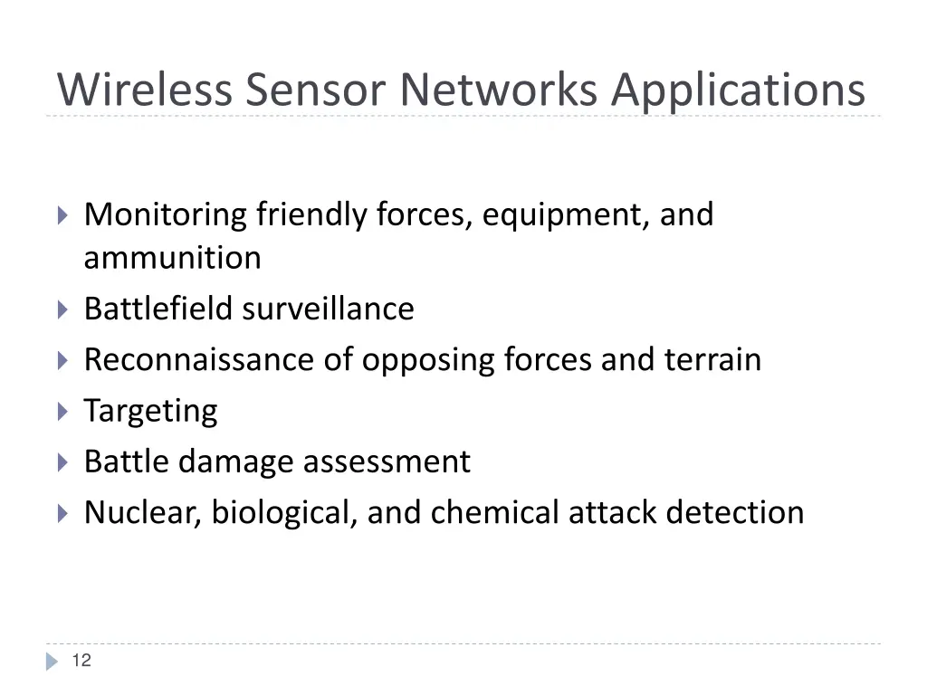wireless sensor networks applications