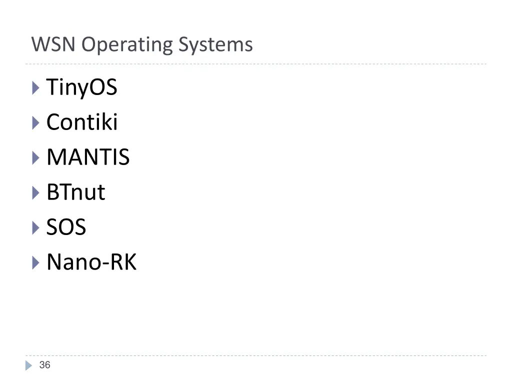 wsn operating systems