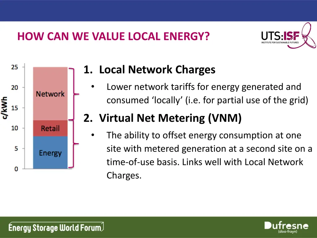 how can we value local energy