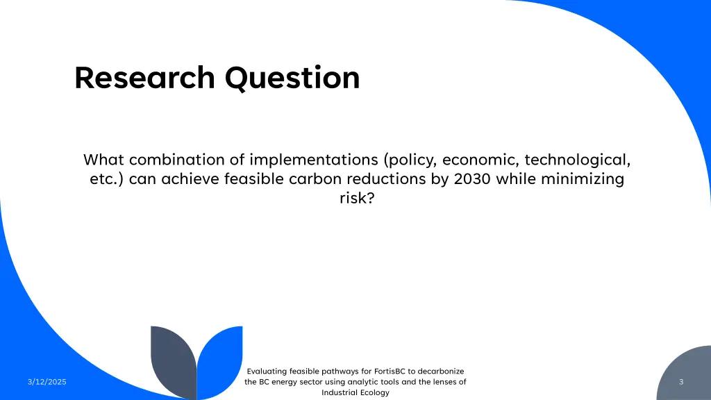 research question