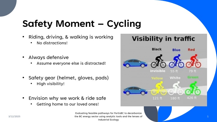 safety moment cycling