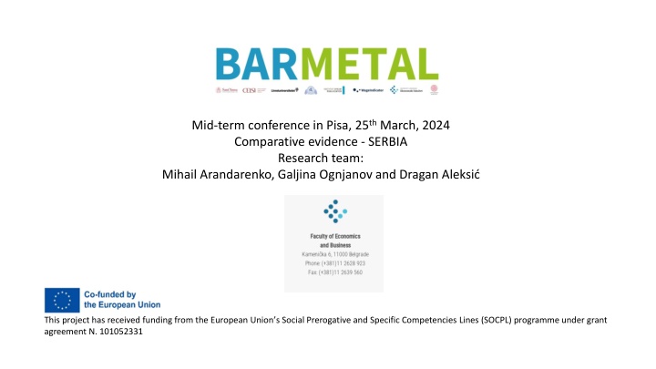 mid term conference in pisa 25 th march 2024