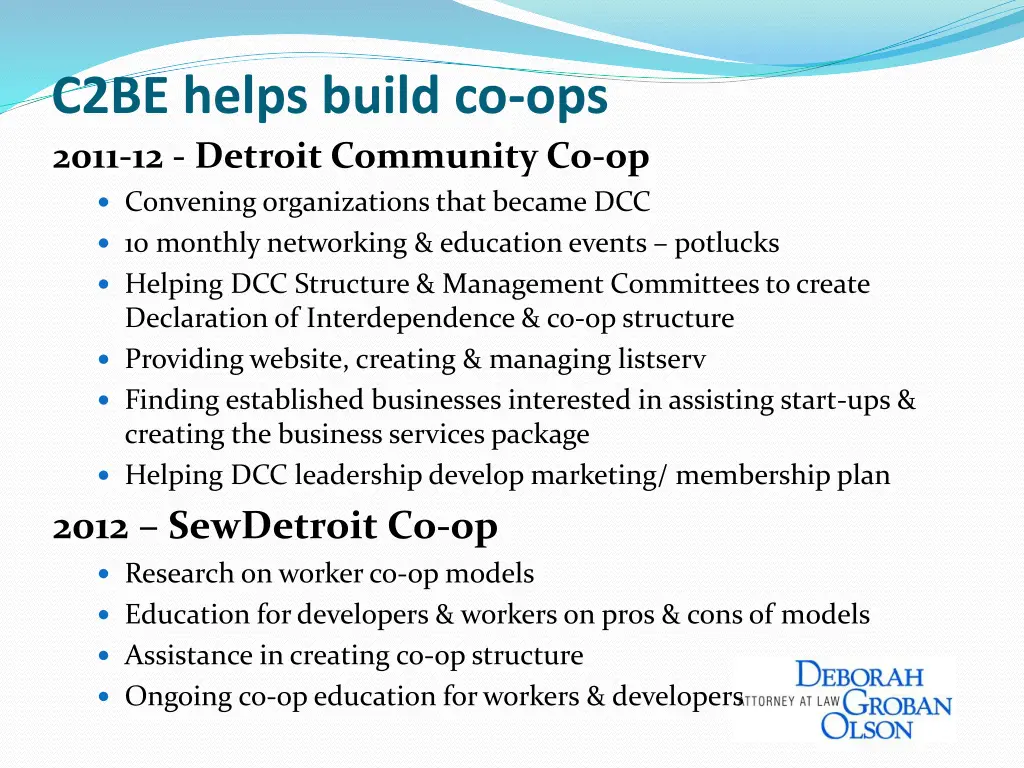 c2be helps build co ops 2011 12 detroit community