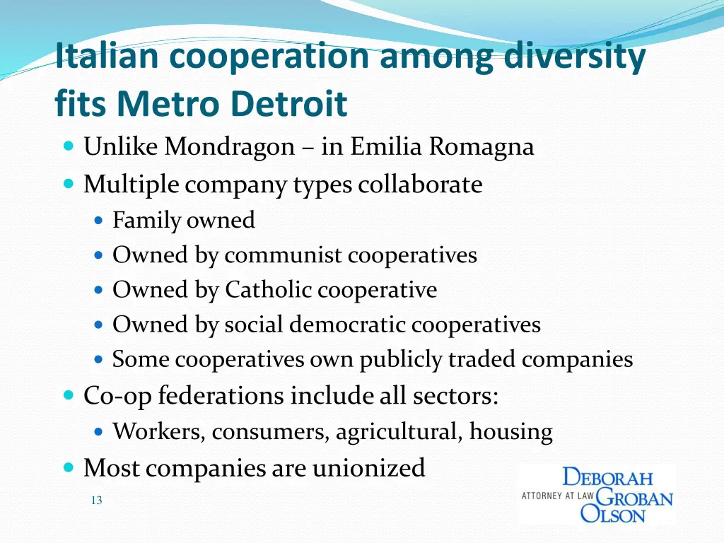 italian cooperation among diversity fits metro