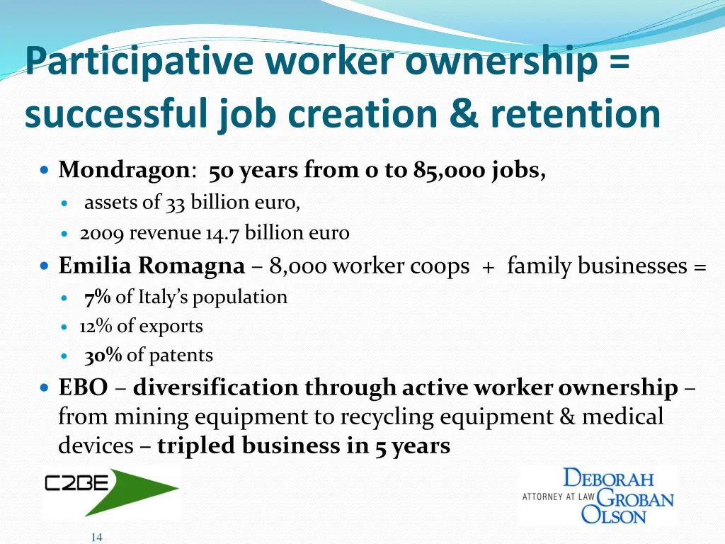 participative worker ownership successful