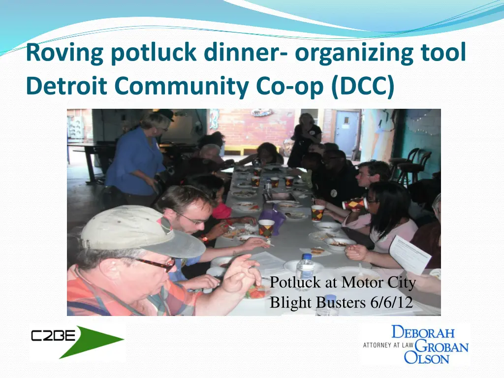 roving potluck dinner organizing tool detroit