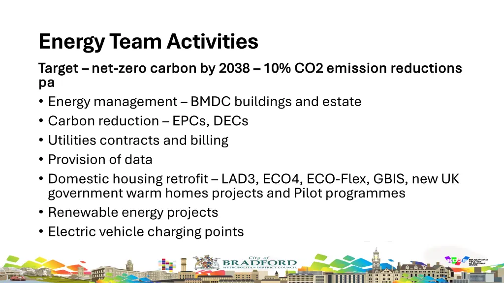 energy team activities target target net net zero