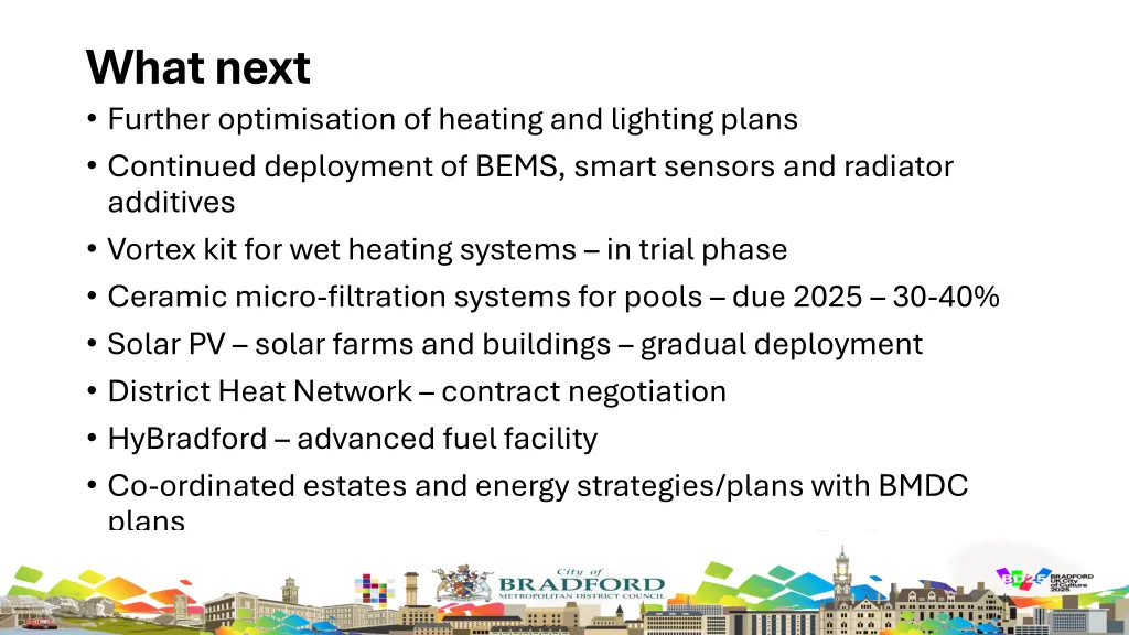 what next further optimisation of heating