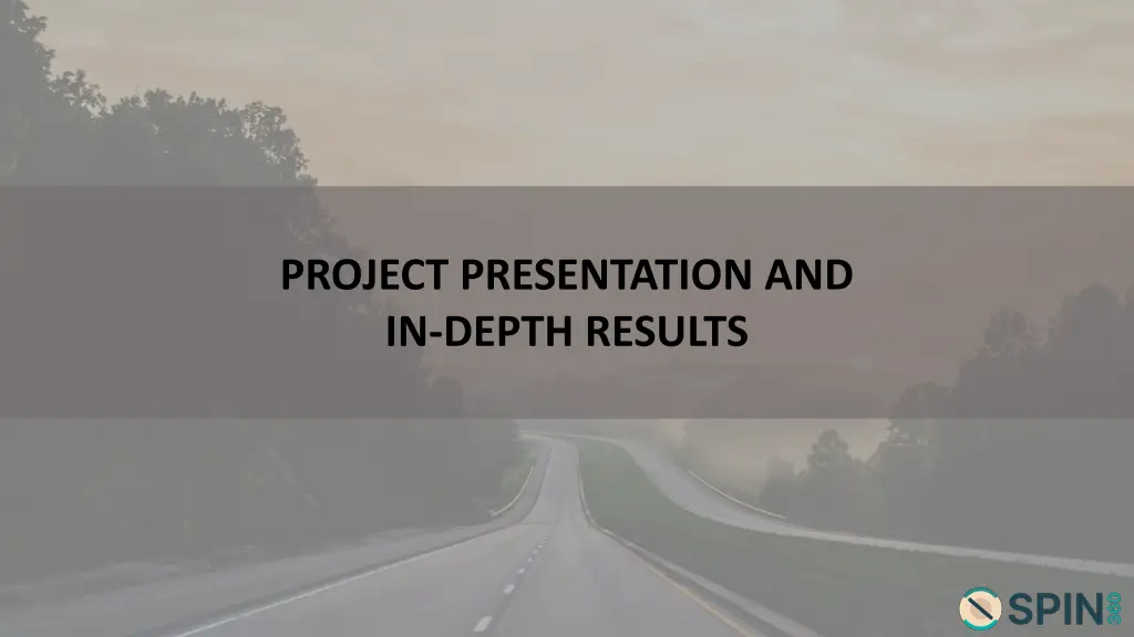 project presentation and in depth results