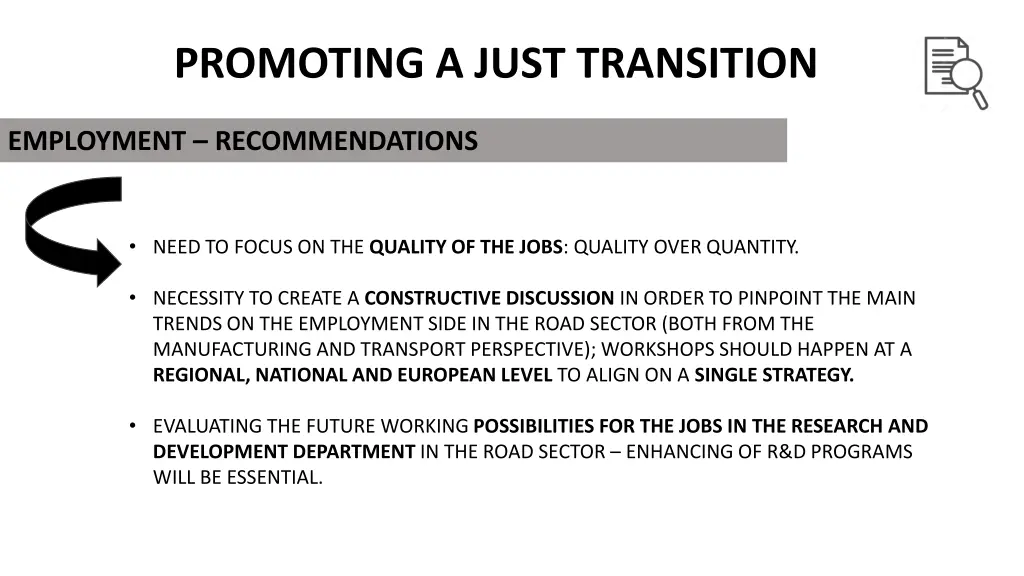 promoting a just transition 1