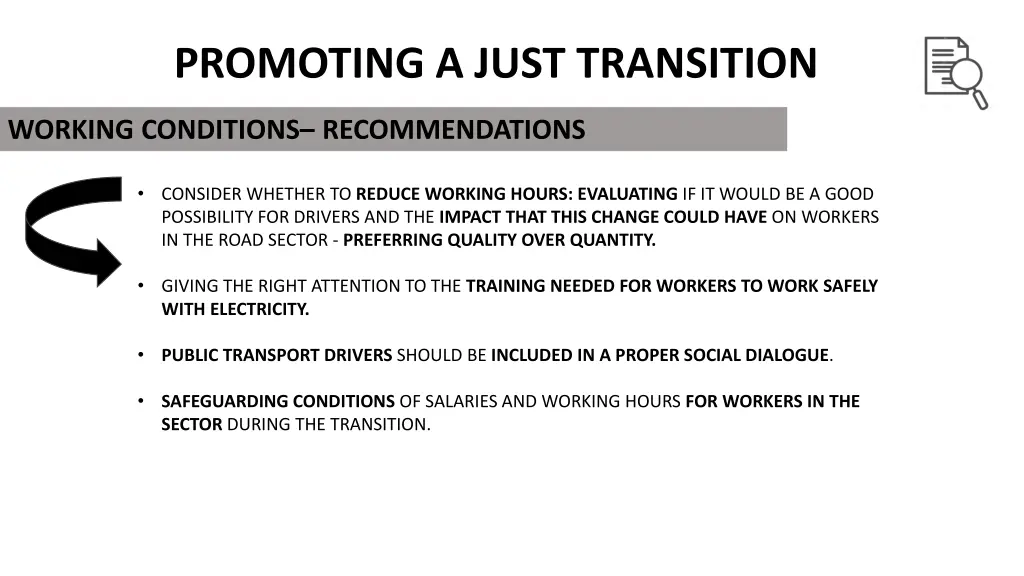promoting a just transition 6