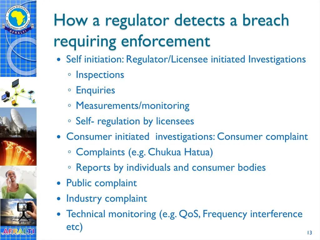 how a regulator detects a breach requiring