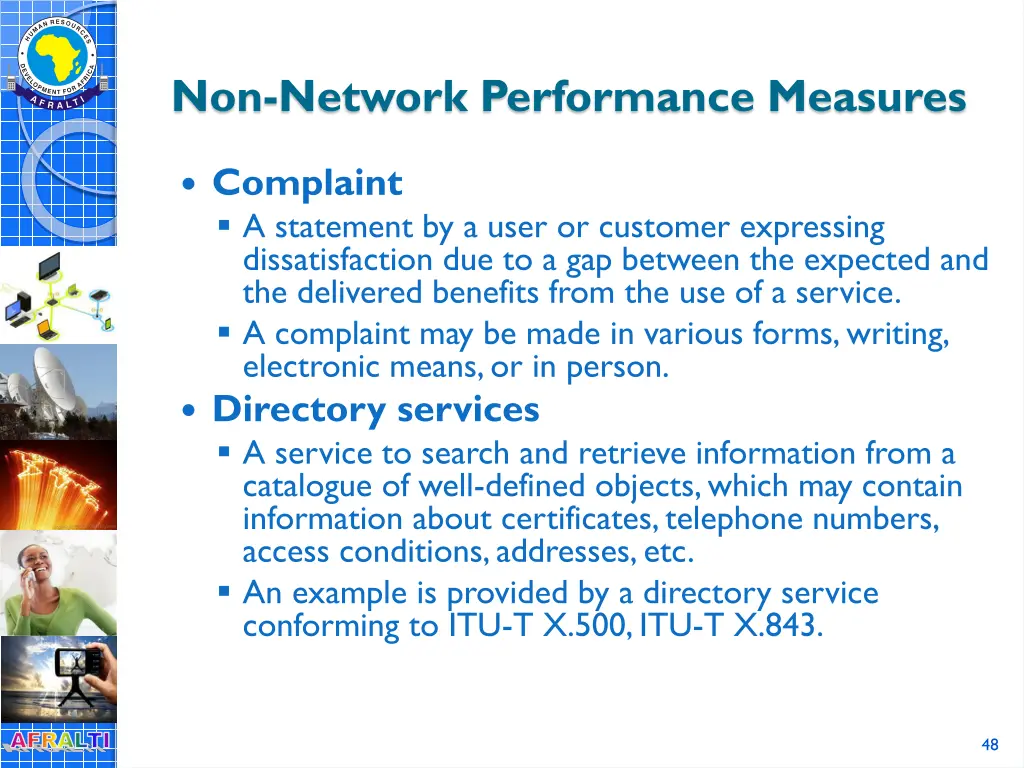 non network performance measures