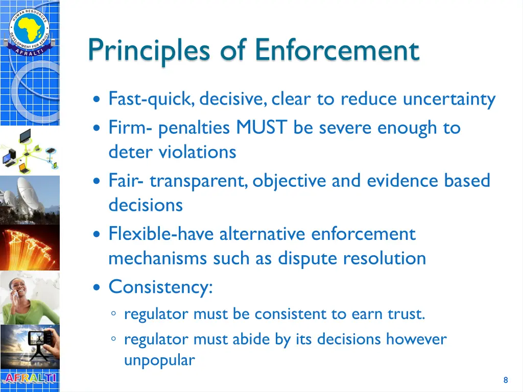 principles of enforcement