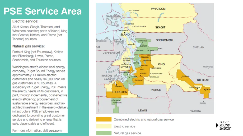 pse service area