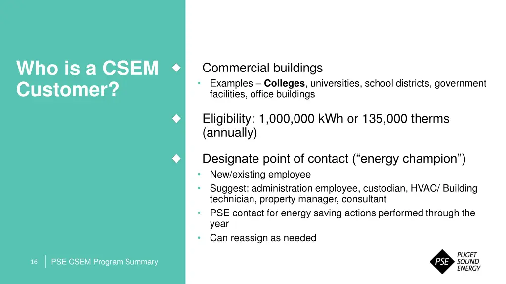 who is a csem customer
