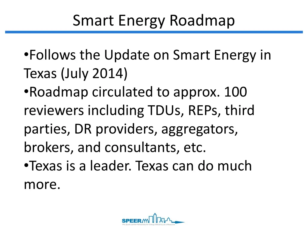 smart energy roadmap